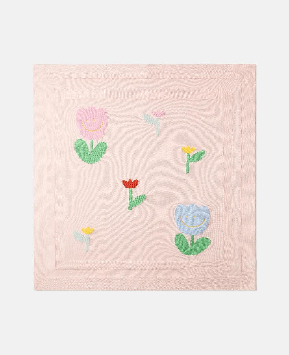 stella Floral Appliqué Blanket