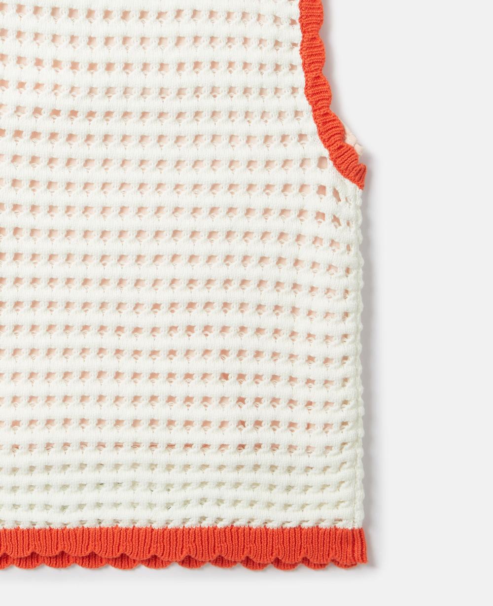 Stella Floral Appliqué Knitted Tank Top