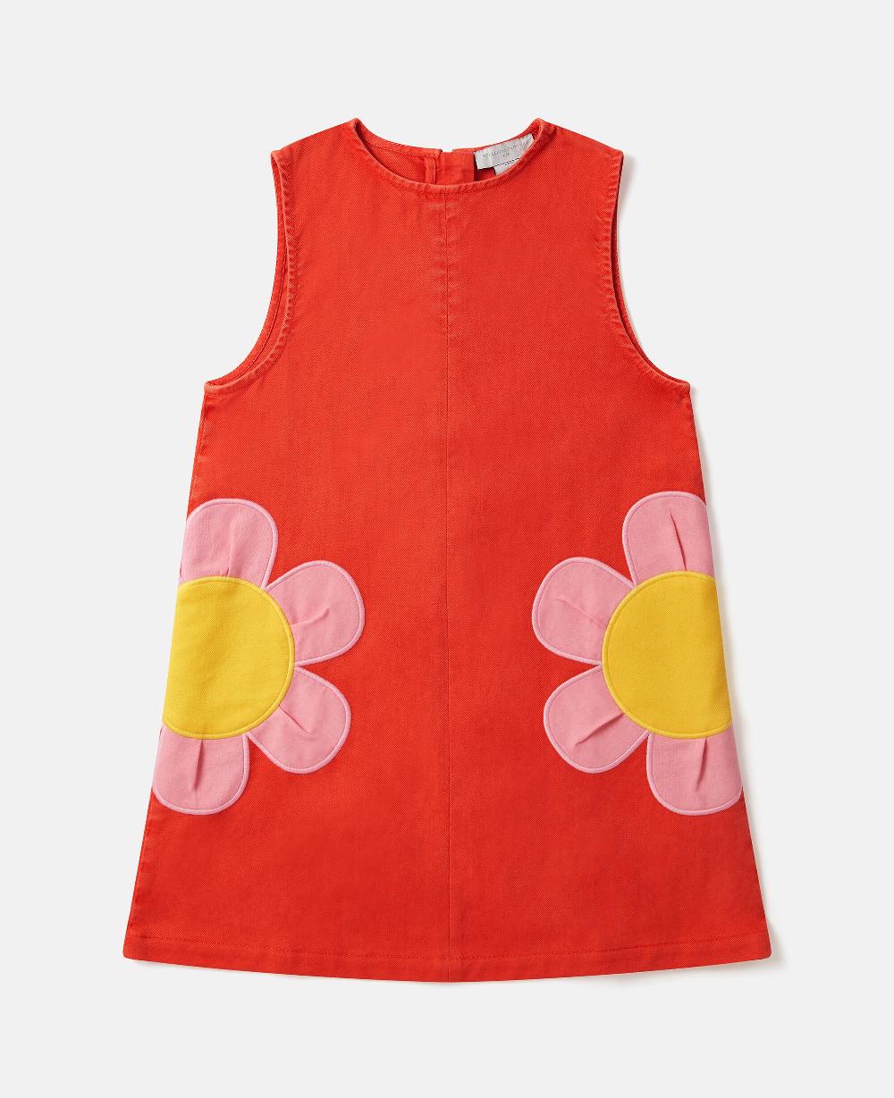 stella Floral Appliqué Sleeveless Dress