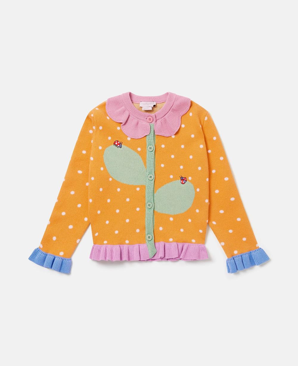 stella Floral Crochet Knit Cardigan