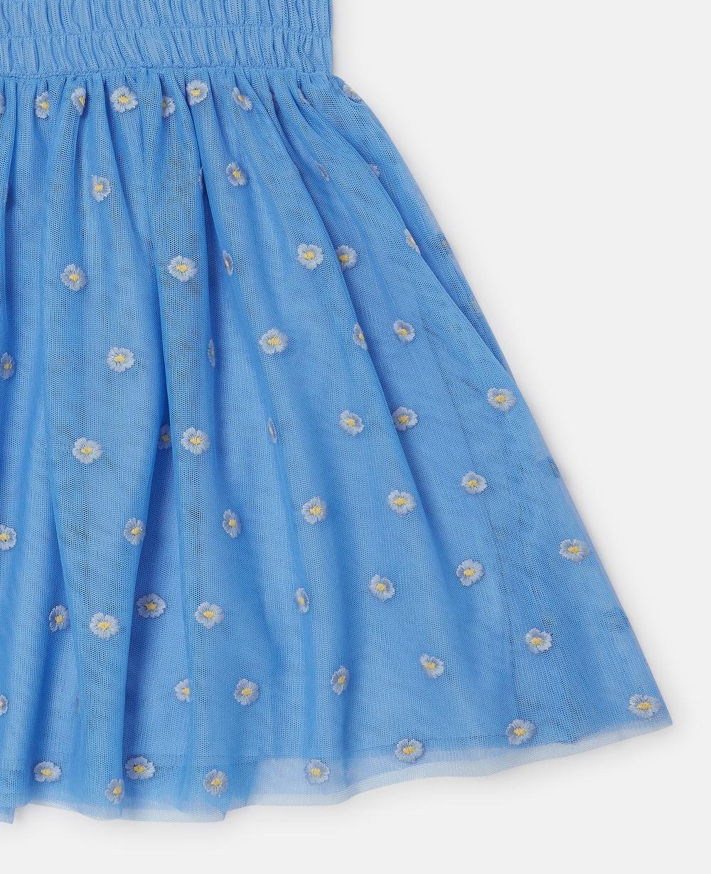 Stella Floral-Embroidered Tulle Dress