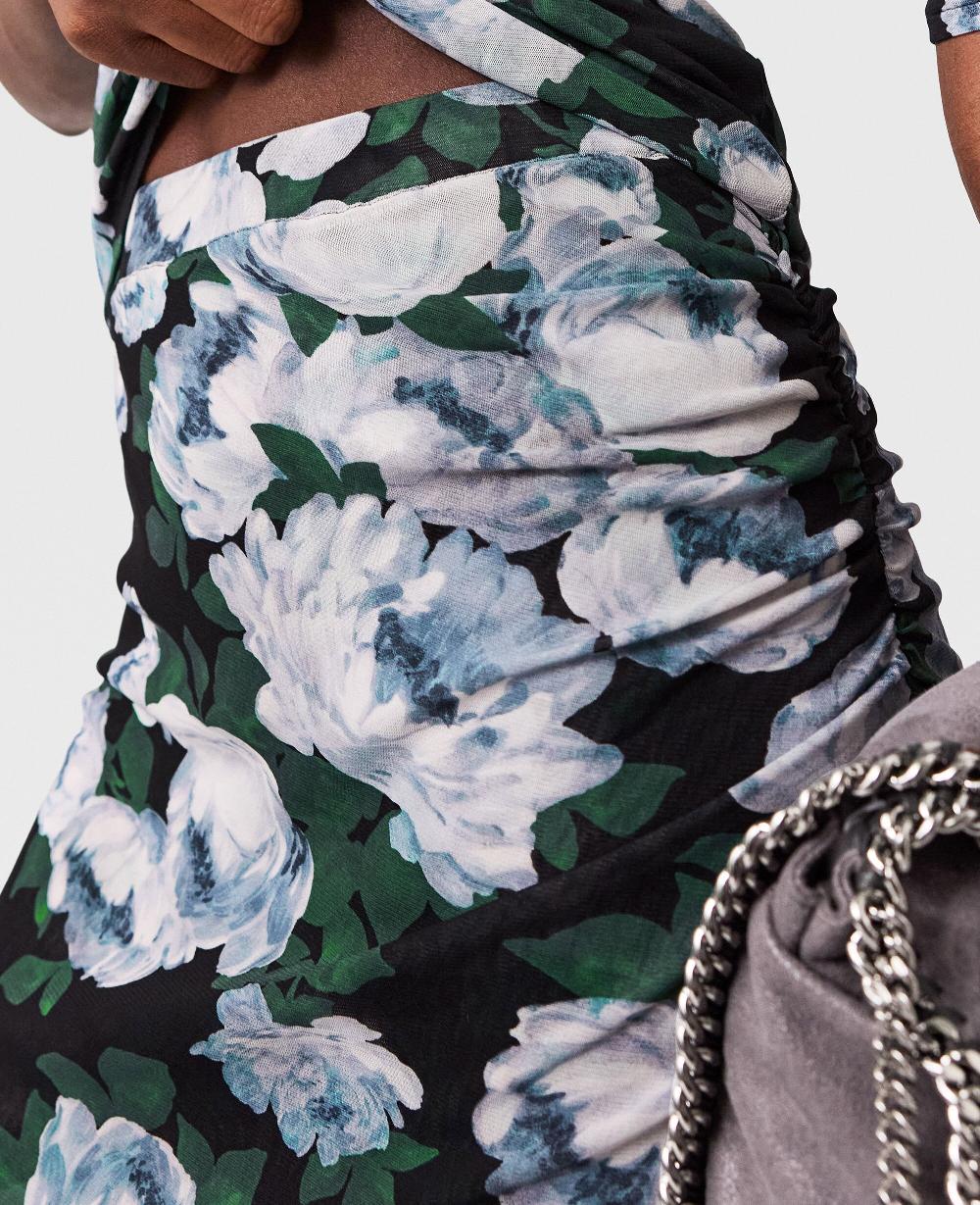 Stella Floral Mesh Midi Skirt