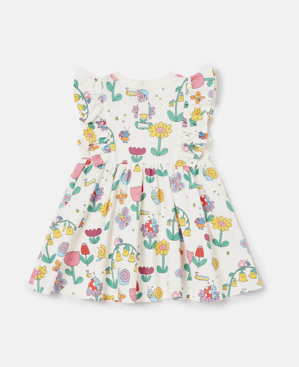 Stella Floral Print Cap-Sleeve Dress