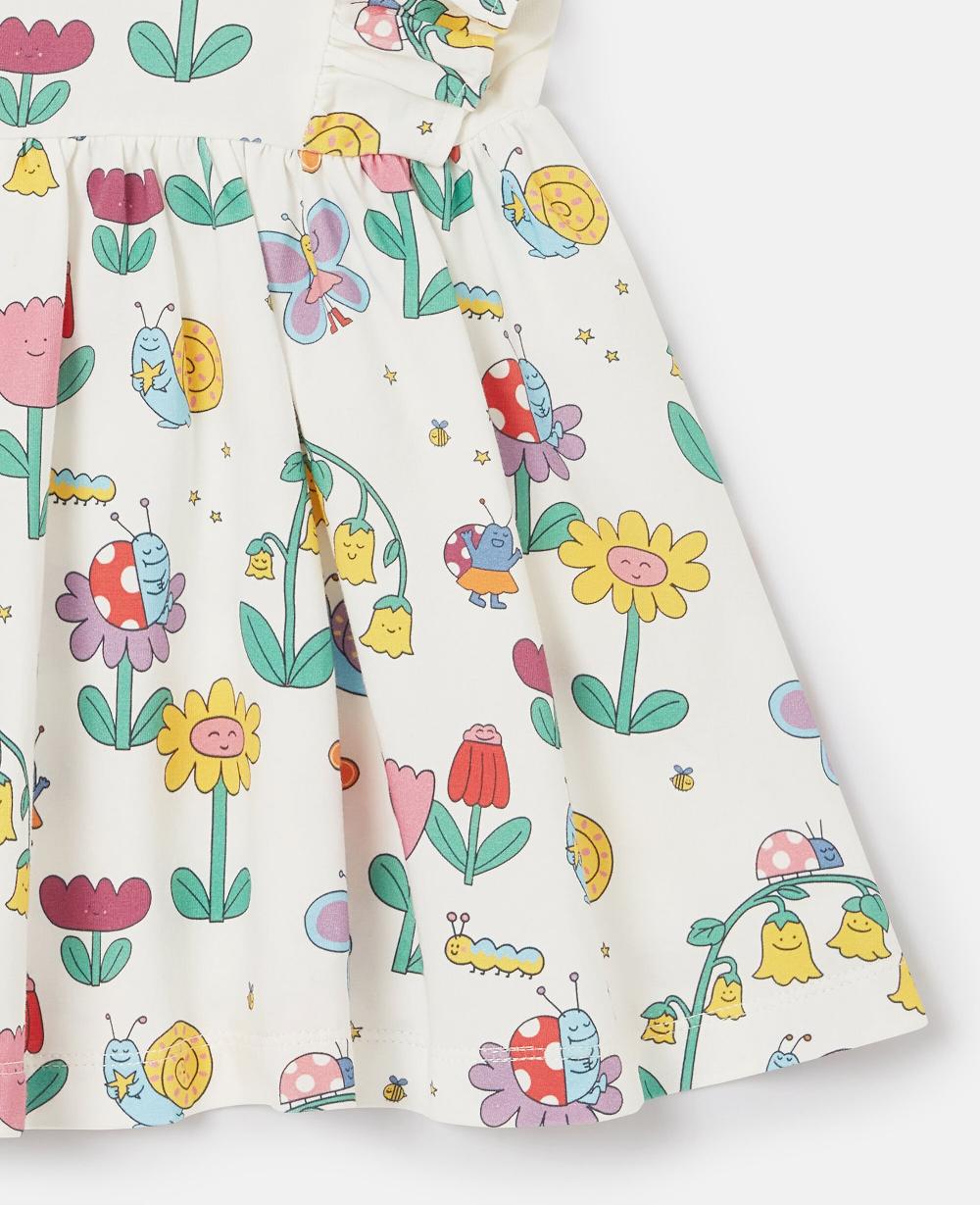 Stella Floral Print Cap-Sleeve Dress