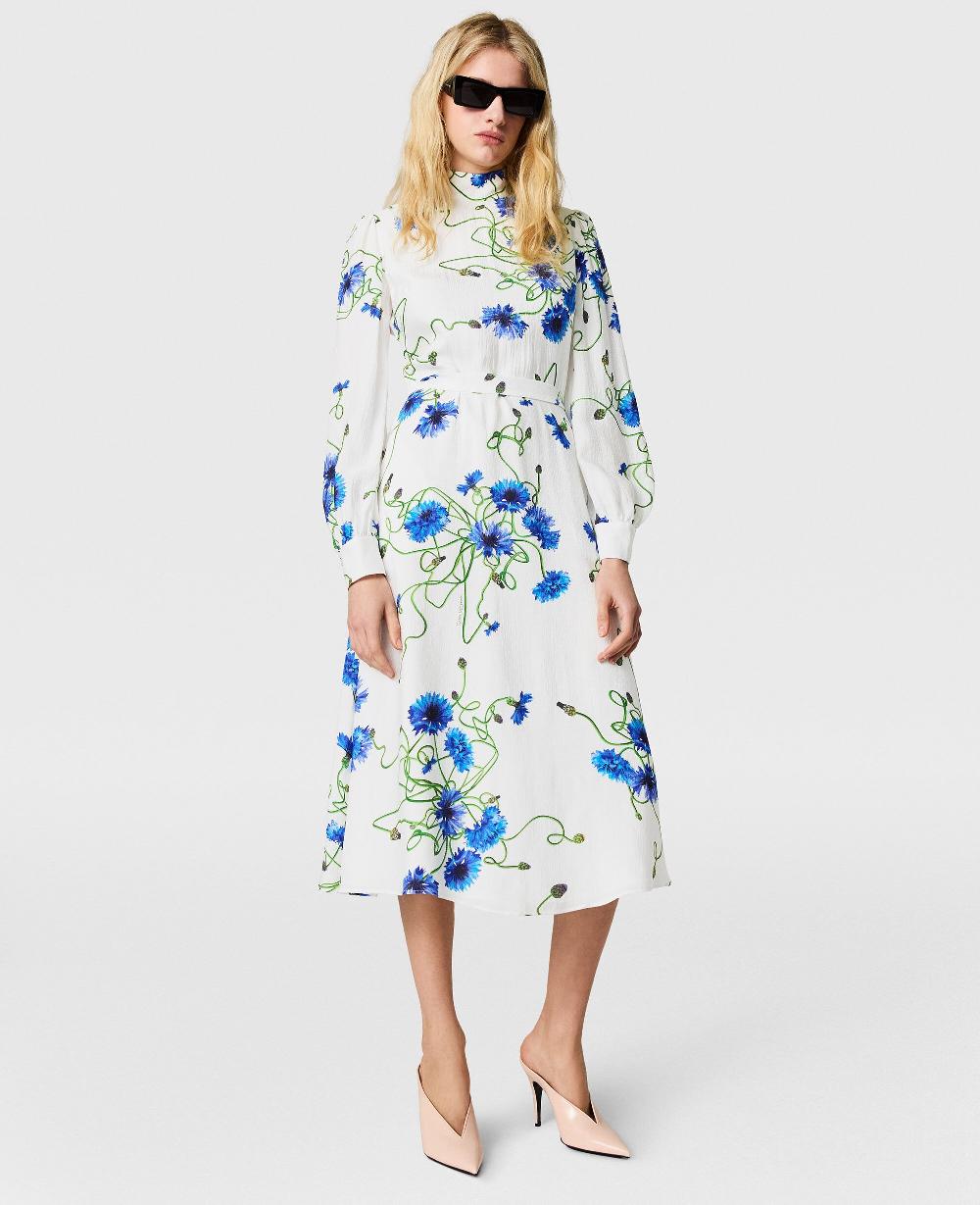 Stella Floral Print High Neck Dress