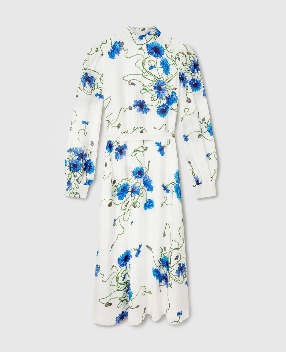 stella Floral Print High Neck Dress