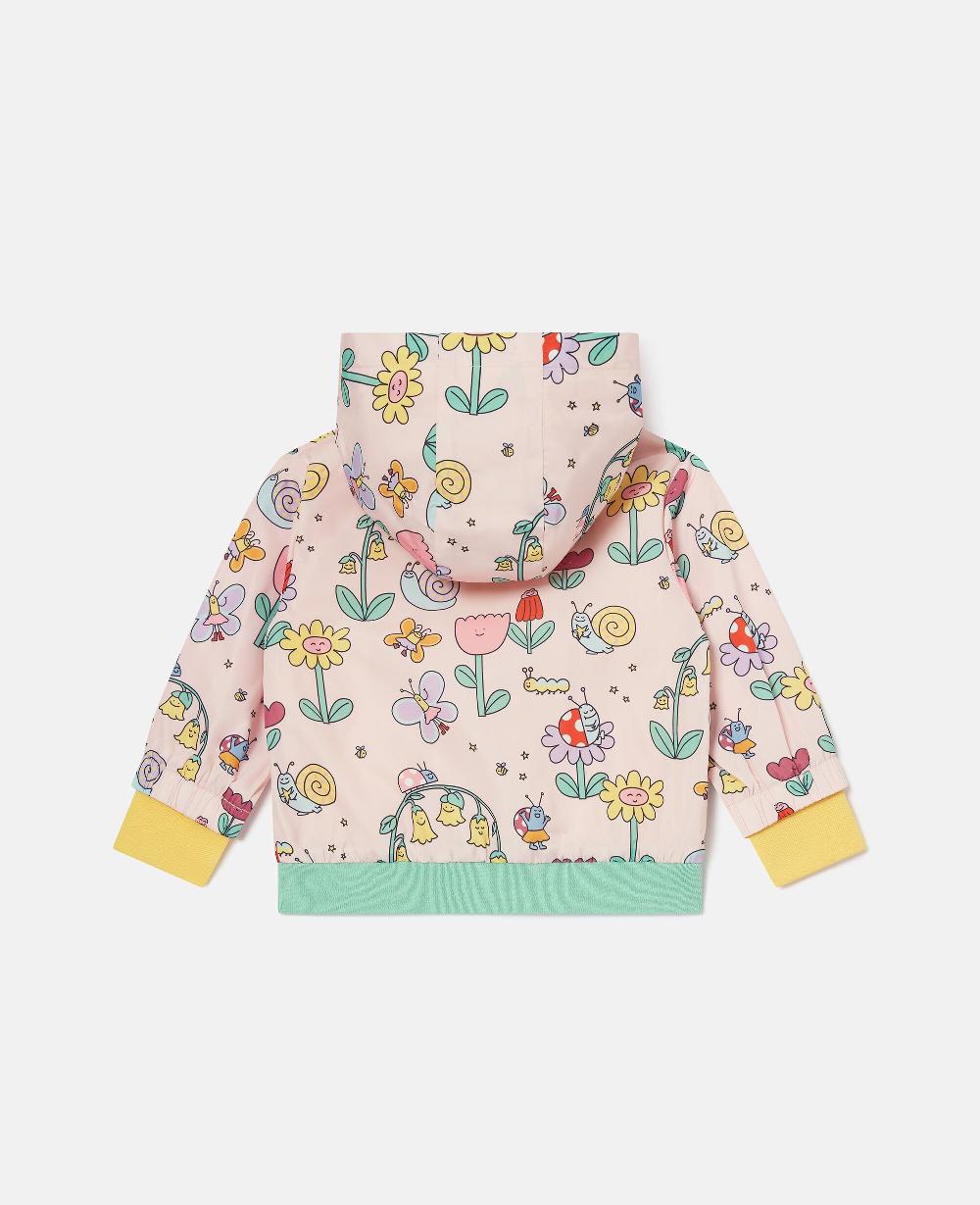Stella Floral Print Hooded Raincoat