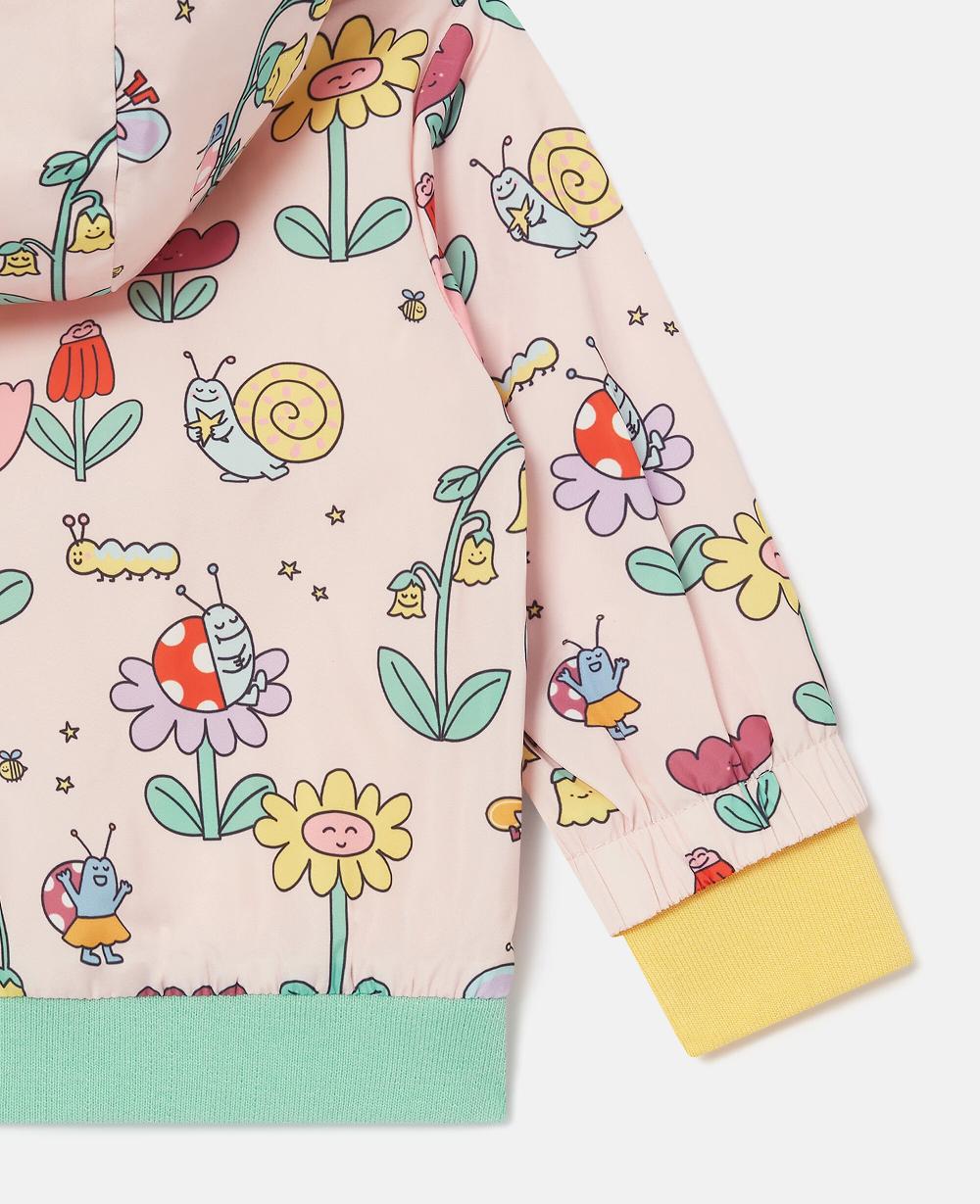 Stella Floral Print Hooded Raincoat