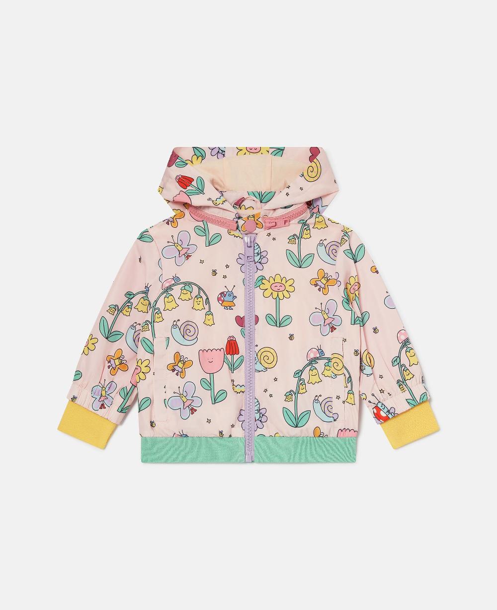 stella Floral Print Hooded Raincoat