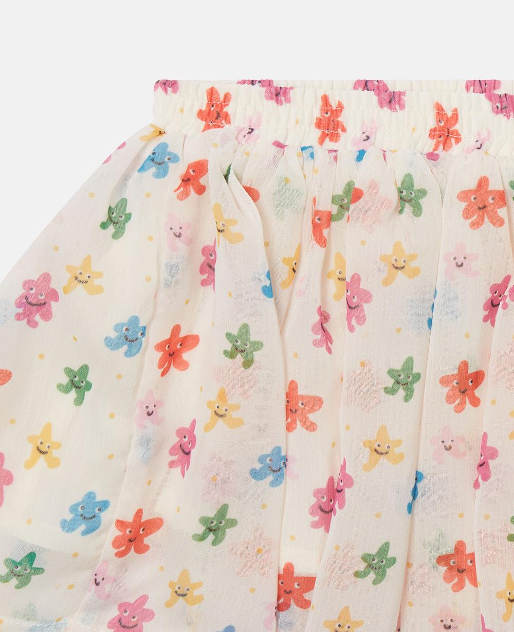 Stella Floral Print Tulle Layered Skirt