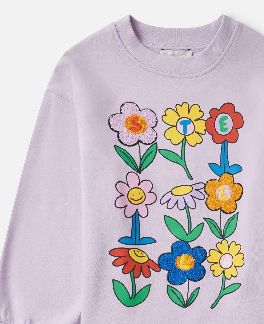 Stella Flower Graphic Crewneck Sweatshirt