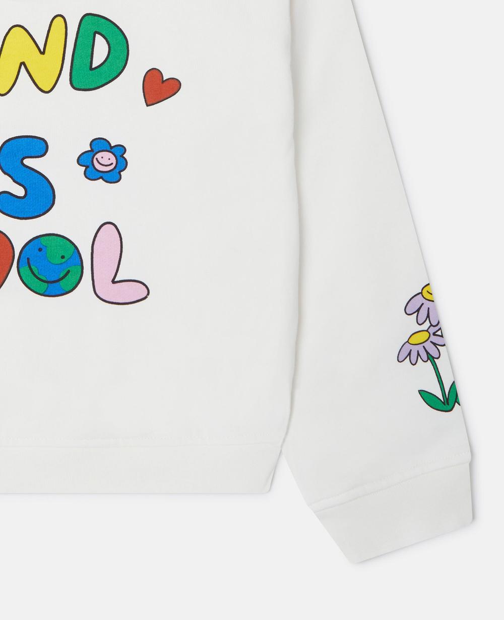 Stella Flower Graphic Zipper-Up Hoodie