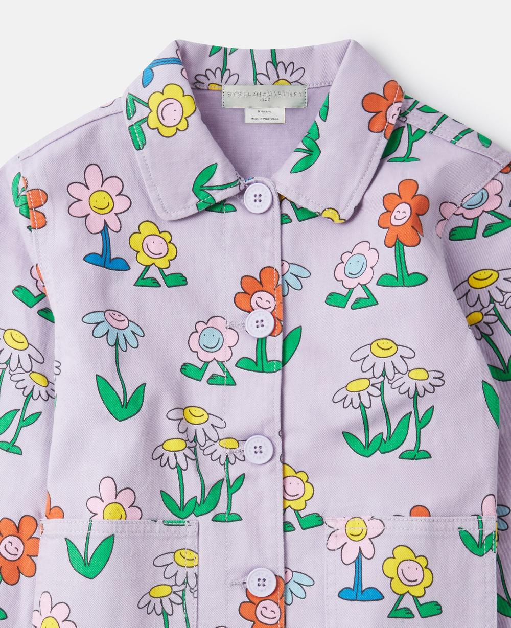 Stella Flower Print Collared Jacket