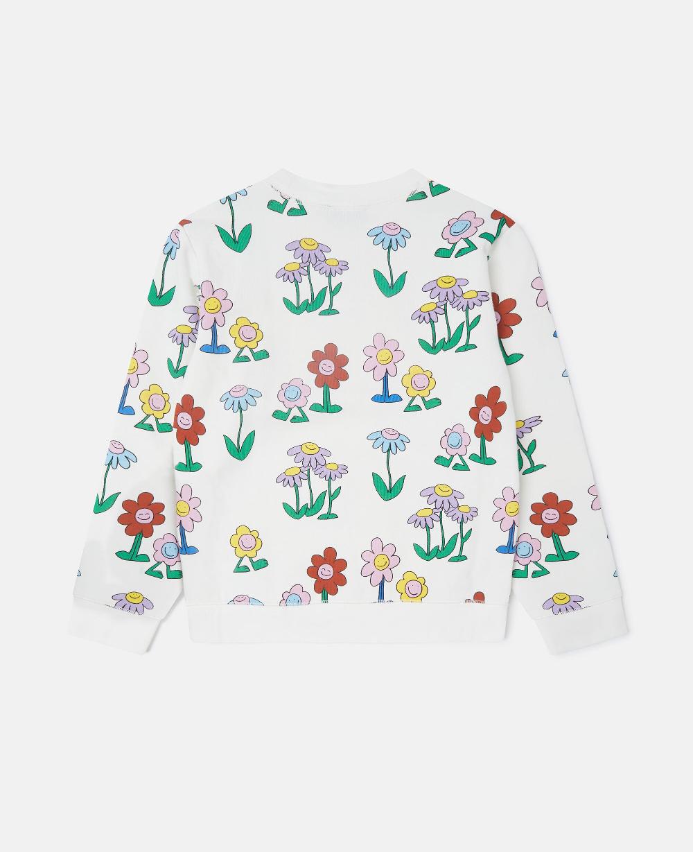Stella Flower Print Crewneck Sweatshirt