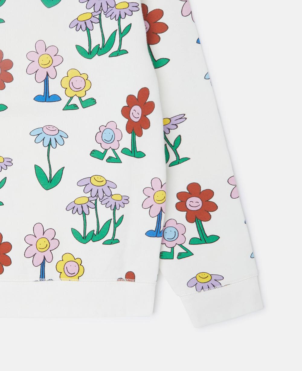 Stella Flower Print Crewneck Sweatshirt