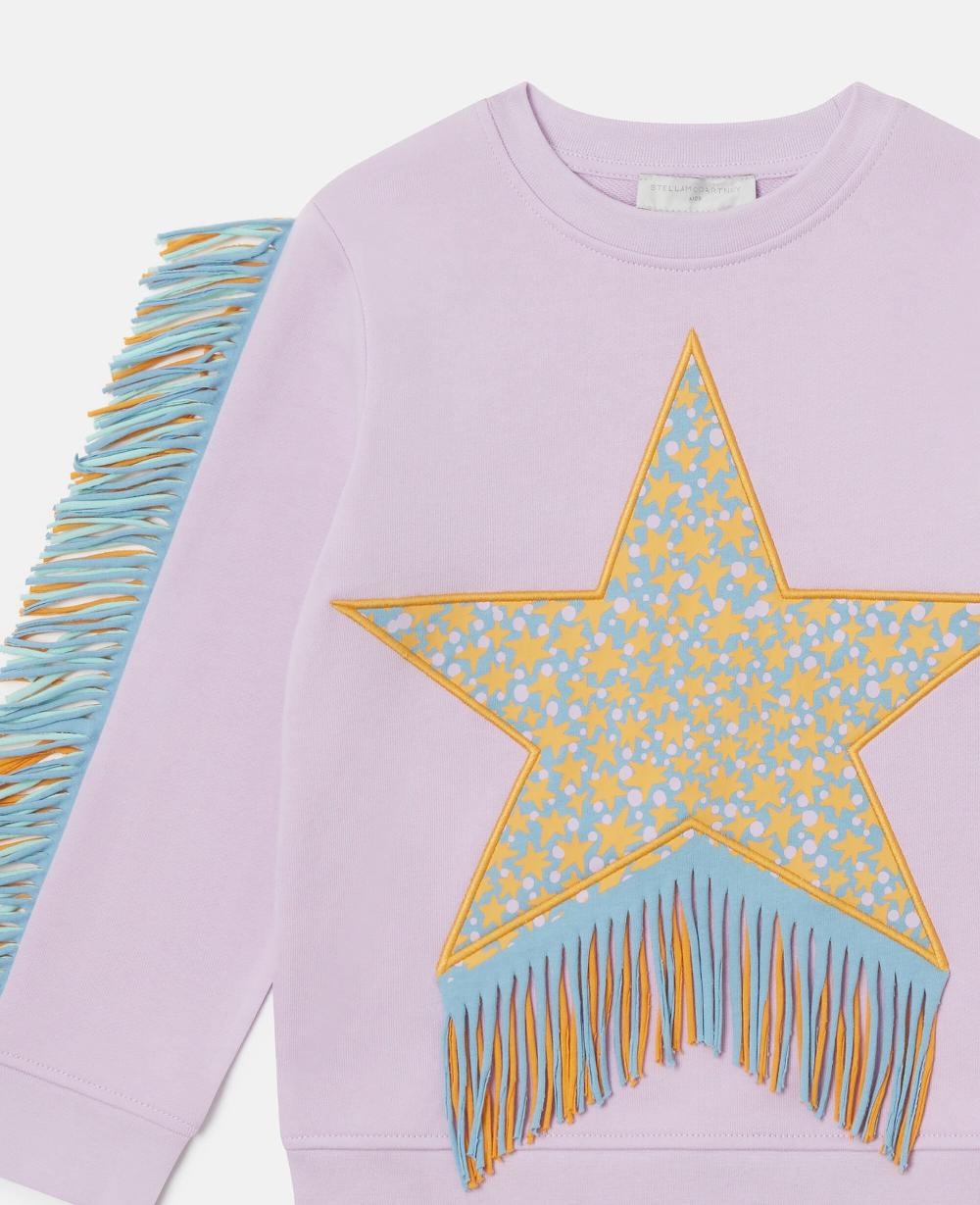 Stella Fringed Star Graphic Sweatshirt