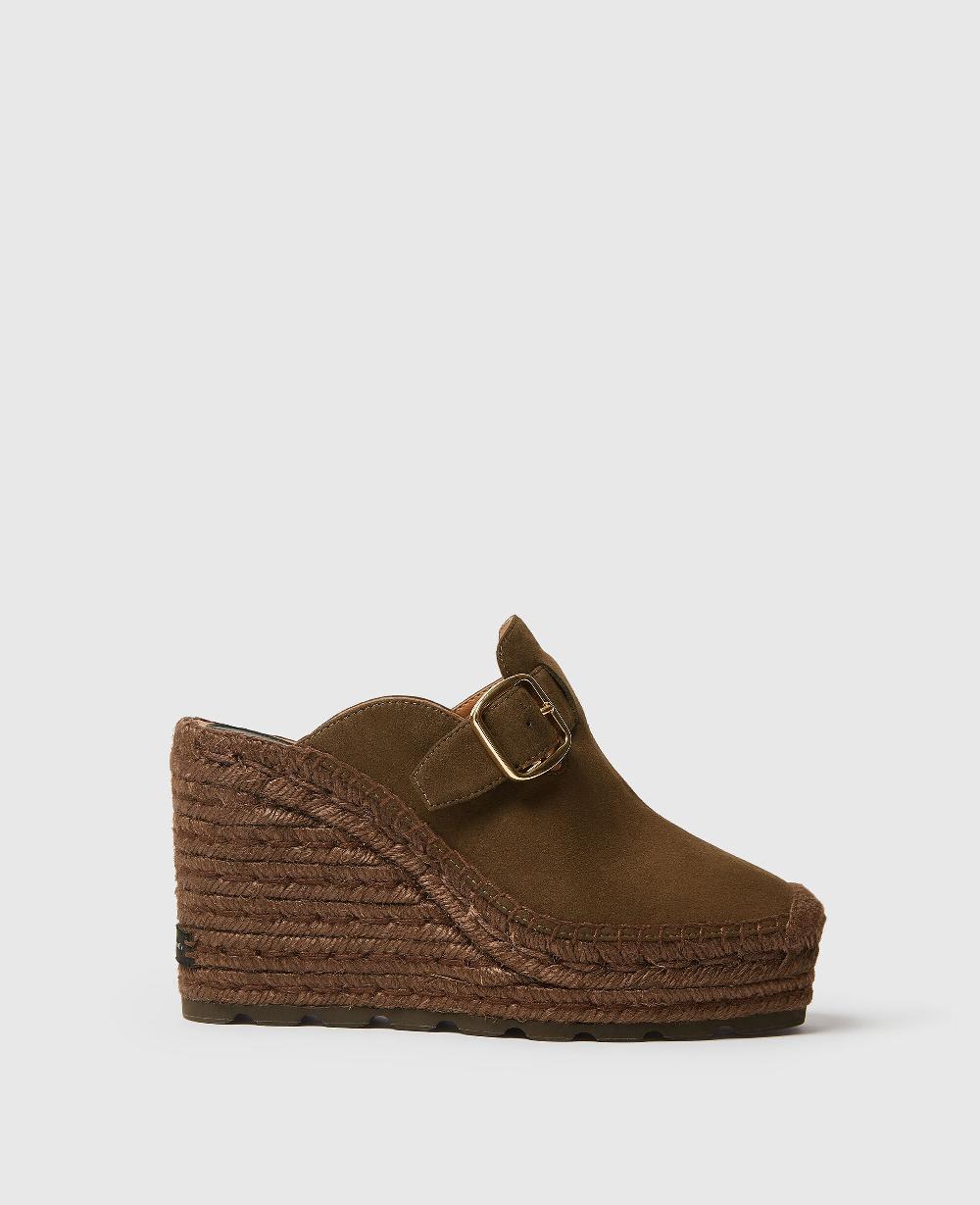 stella Gaia Suede Clogs