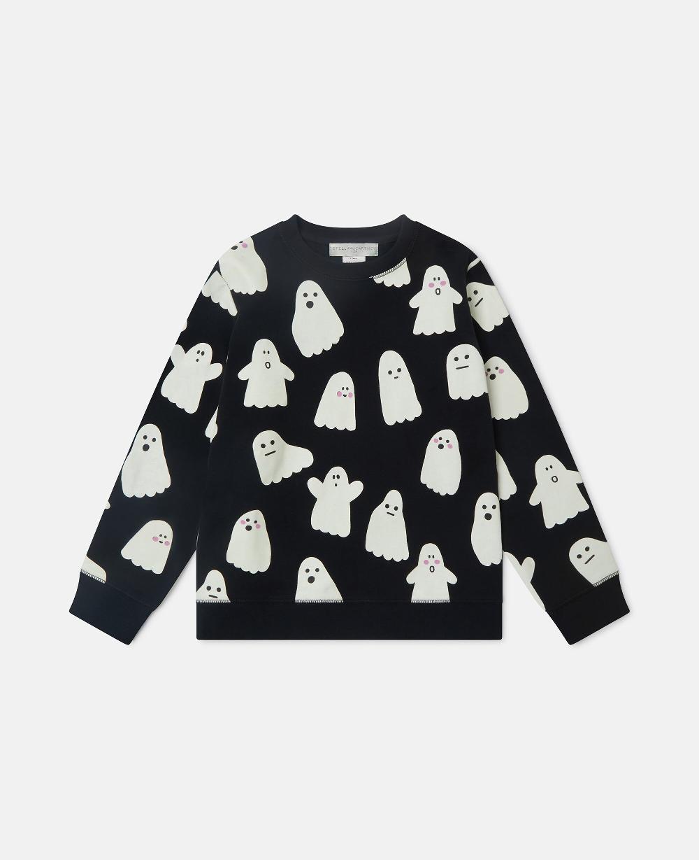 stella Ghost Print Crewneck Sweatshirt