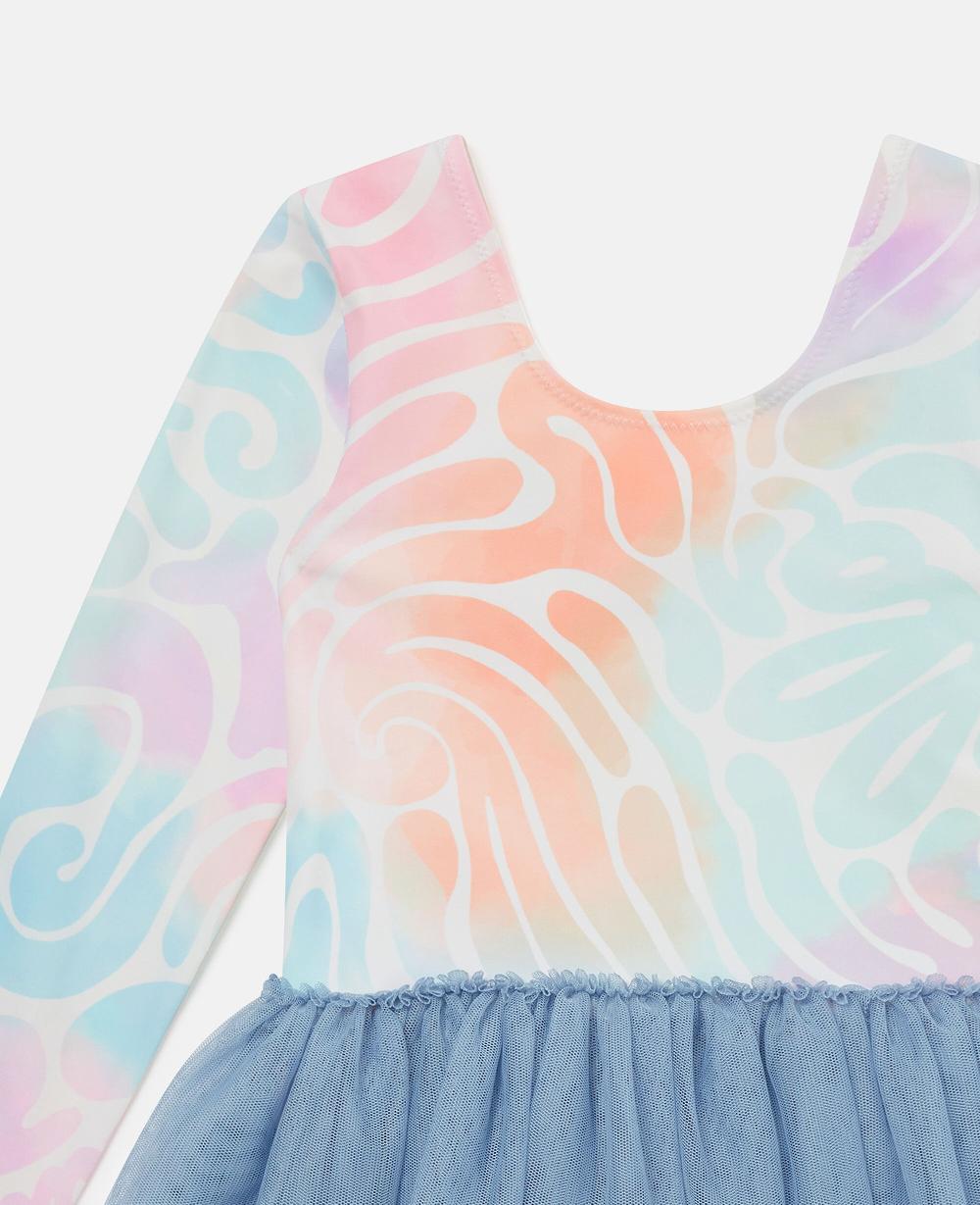 Stella Graphic Print Tulle Skirt Dress