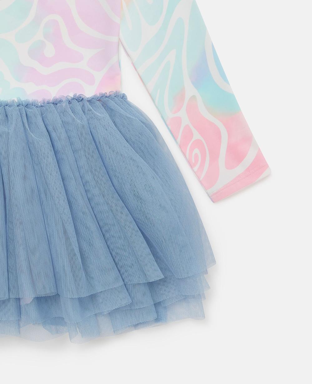 Stella Graphic Print Tulle Skirt Dress