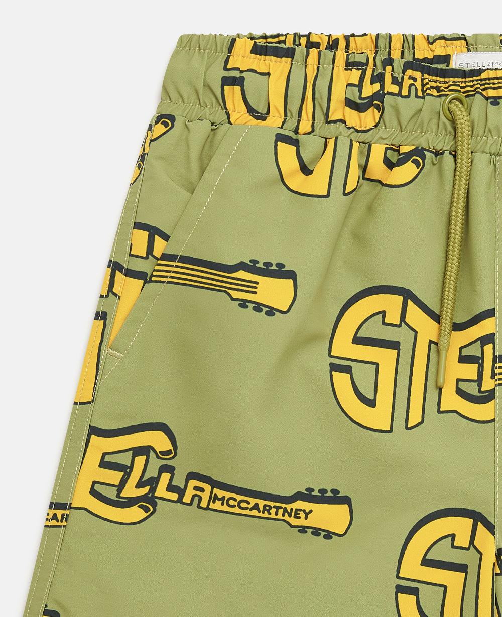 Stella Guitar Print Swim Shorts