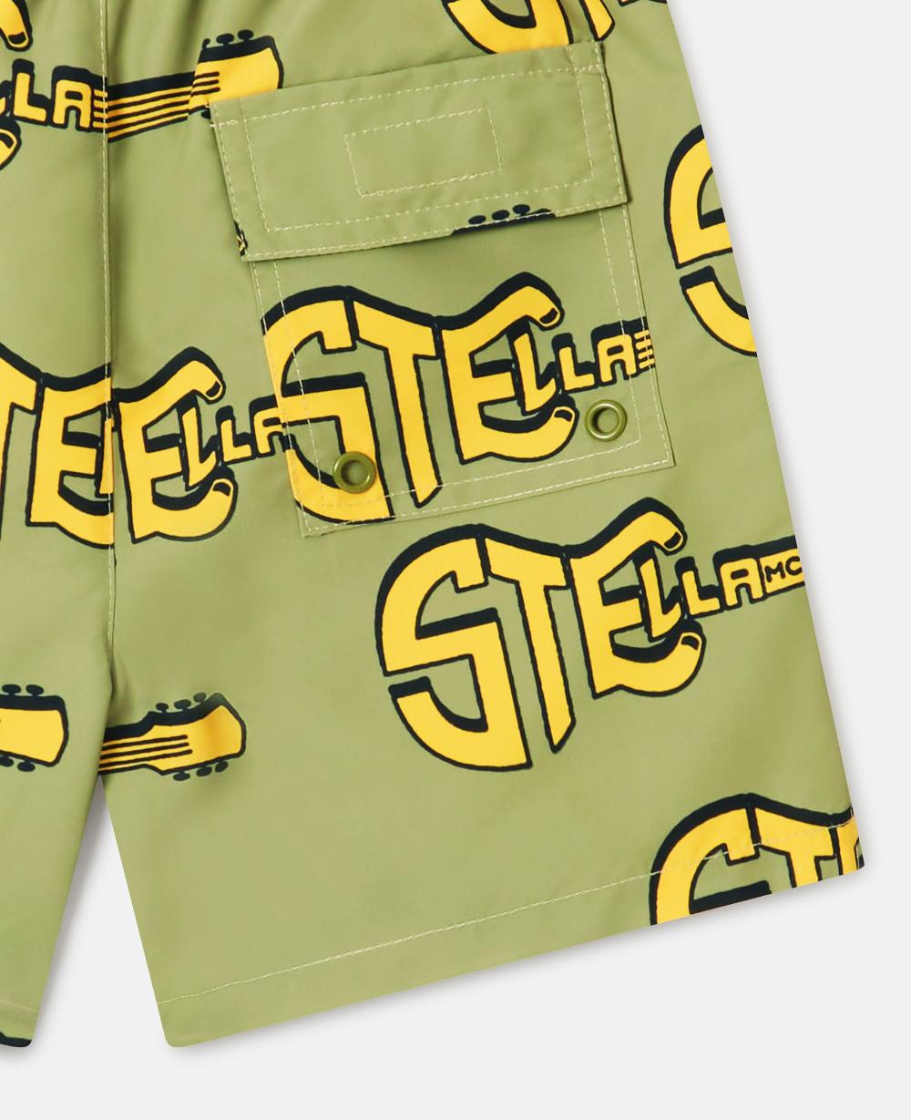 Stella Guitar Print Swim Shorts