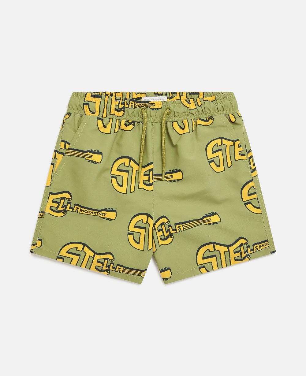 stella Guitar Print Swim Shorts