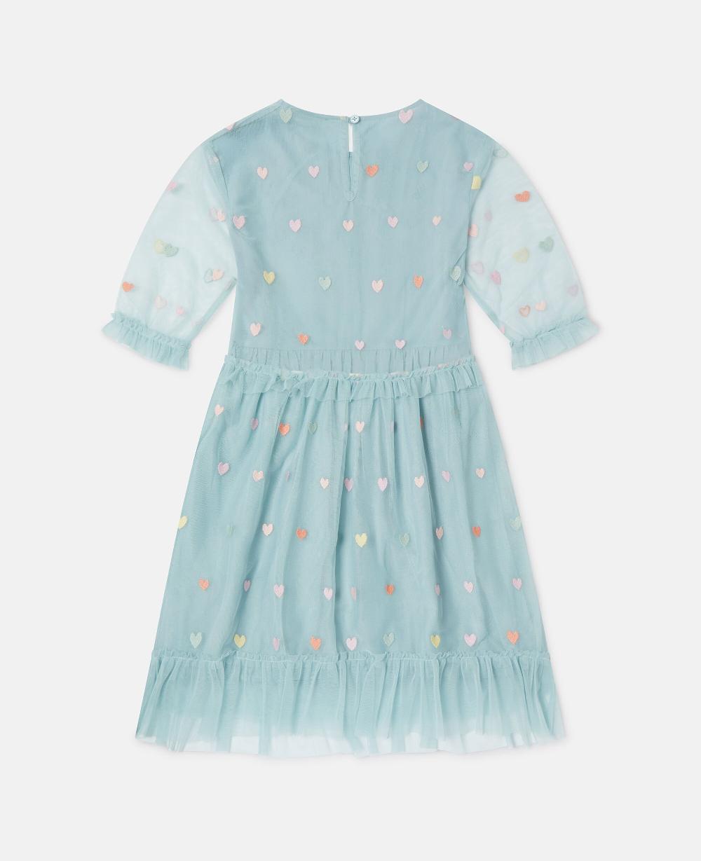 Stella Heart Embroidered Long-Sleeve Dress