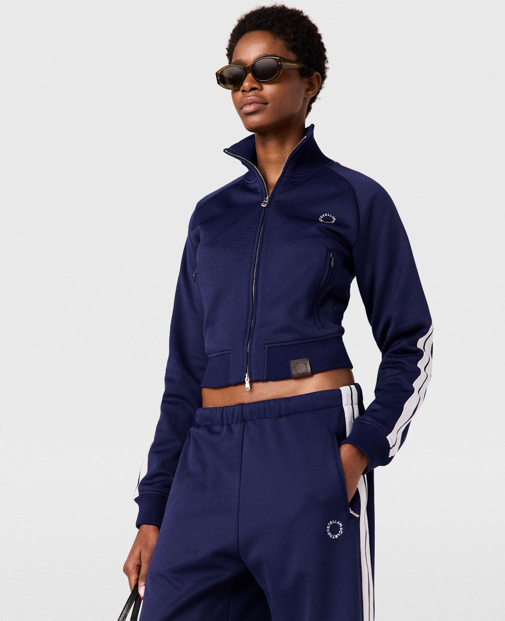 Stella High-Neck Double Stripe Track Jacket