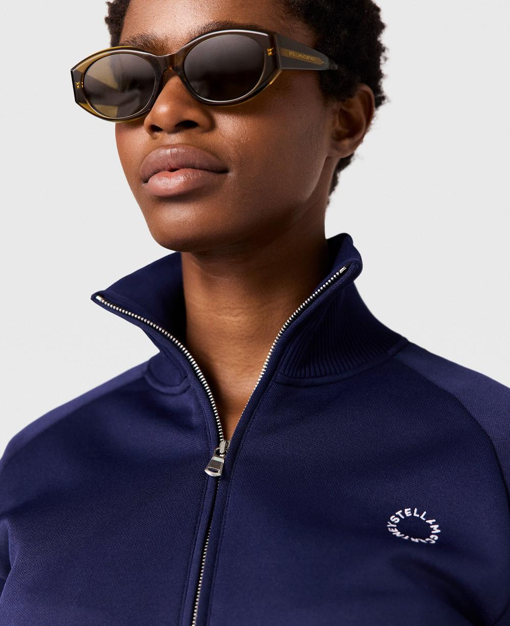 Stella High-Neck Double Stripe Track Jacket