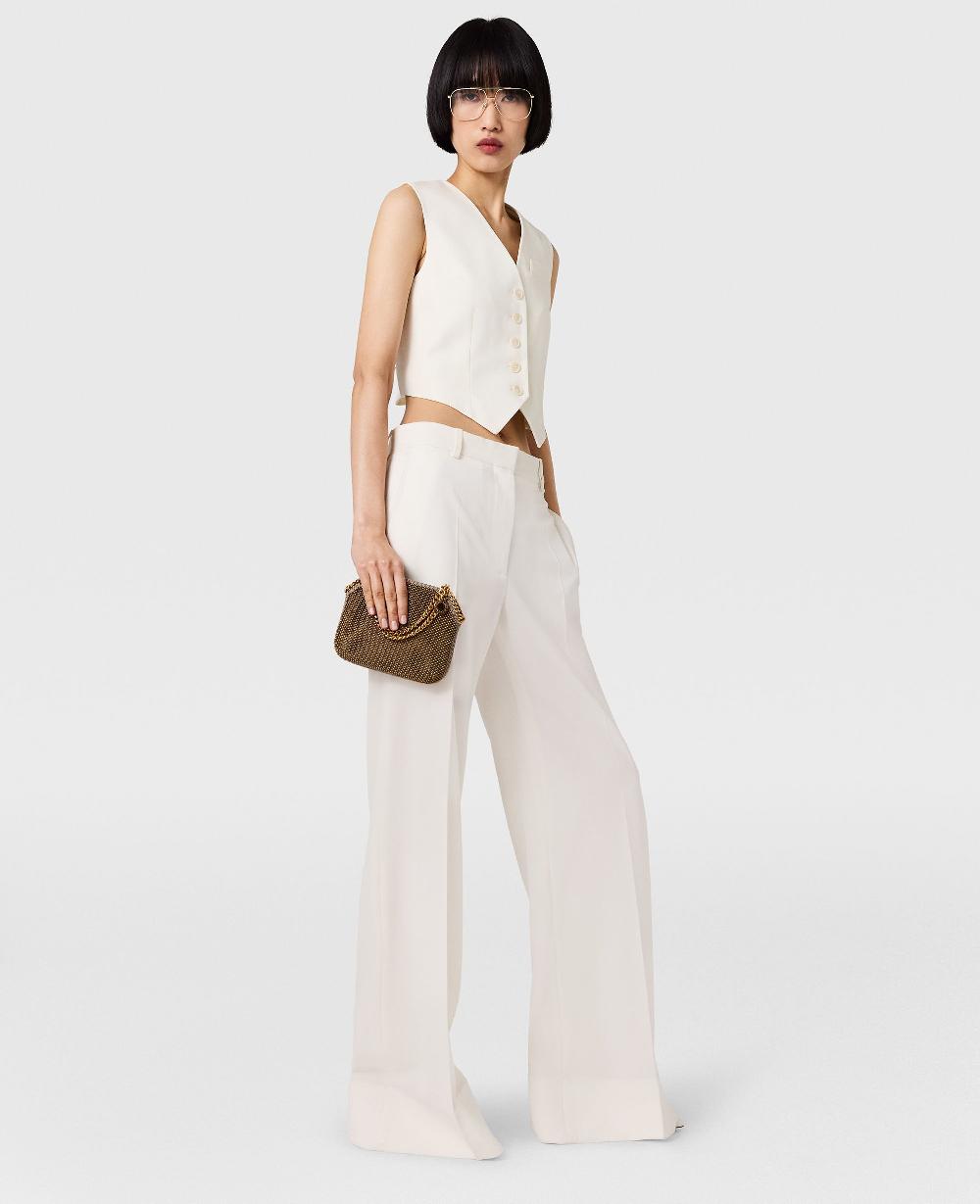 Stella High-Rise Bootcut Wool Trousers