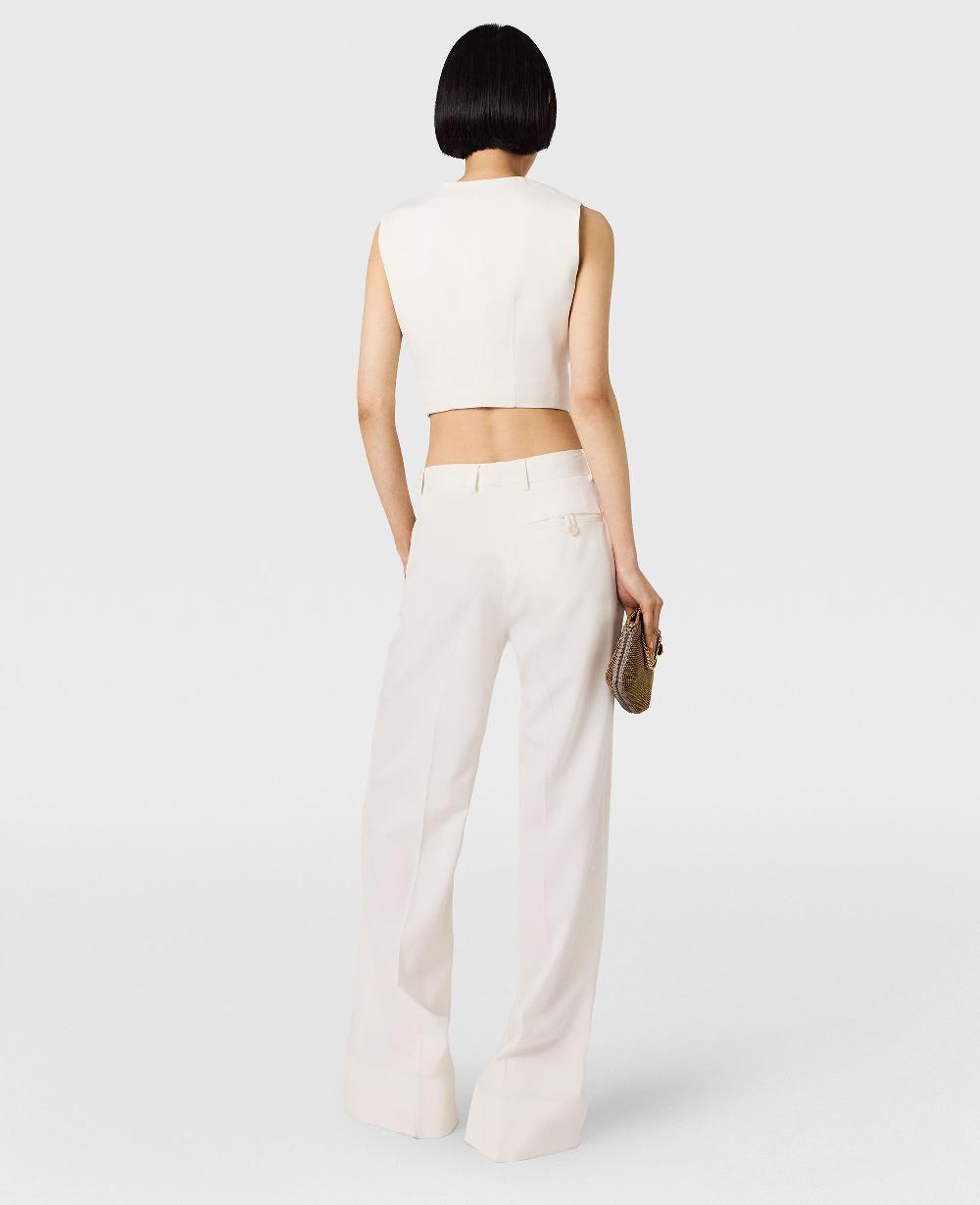 Stella High-Rise Bootcut Wool Trousers