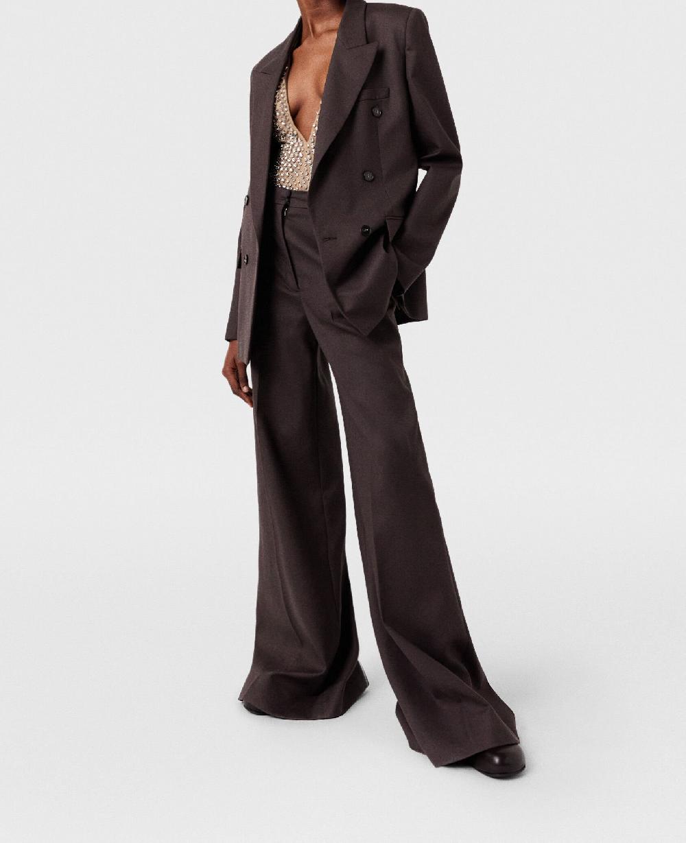 Stella High-Rise Wide-Leg Wool Pants