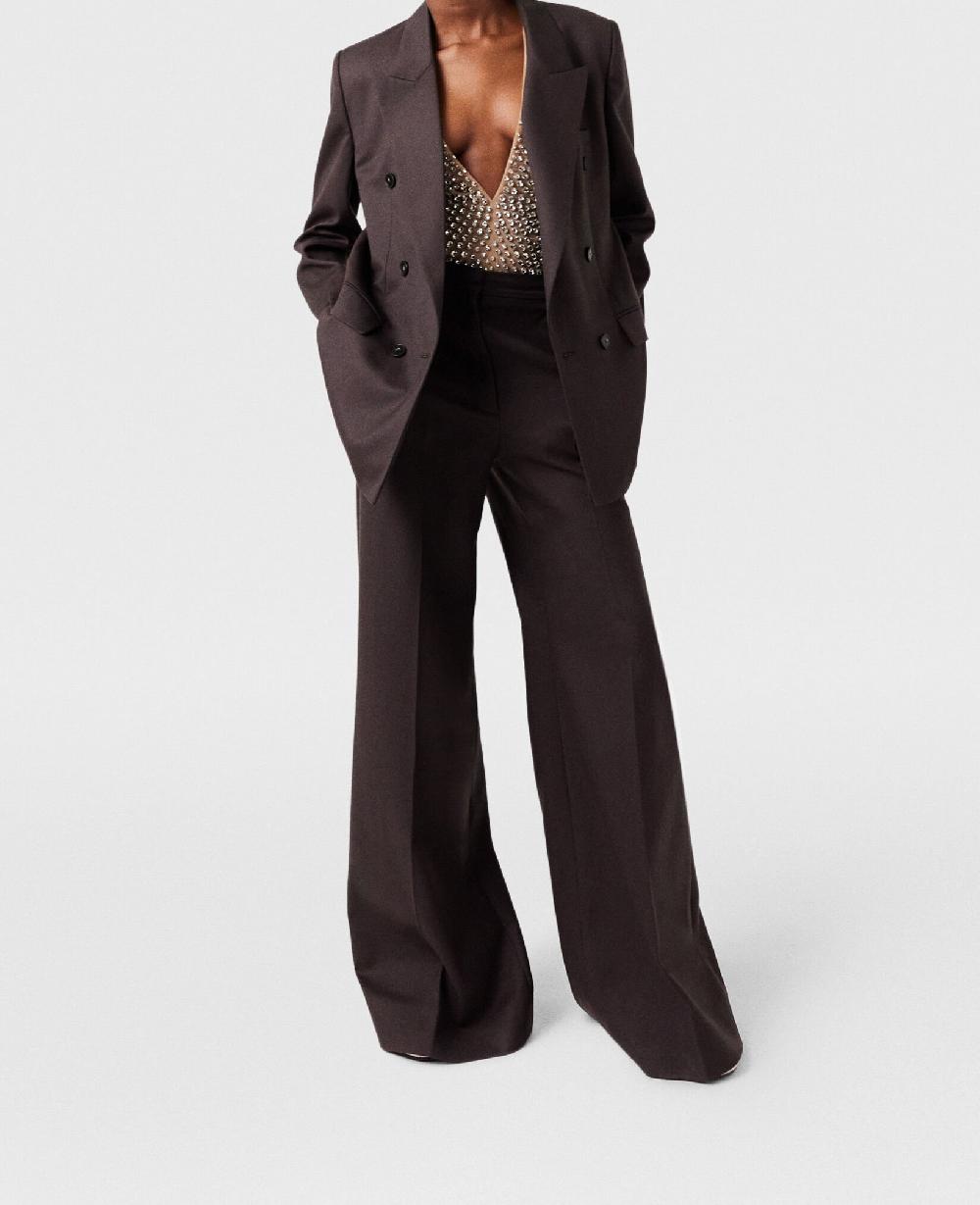 Stella High-Rise Wide-Leg Wool Pants