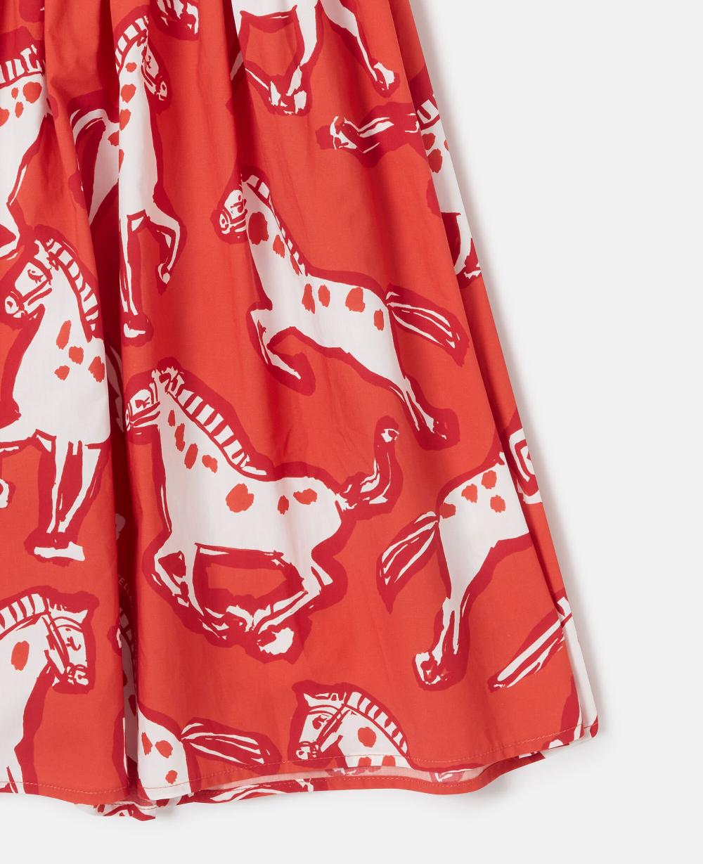 Stella Horse Print Popeline Dress