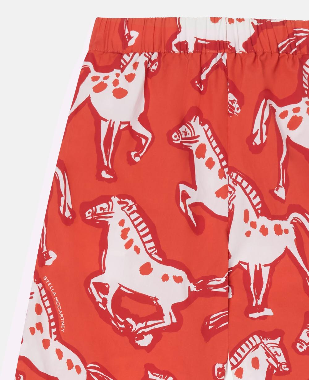 Stella Horse-Print Popeline Trousers