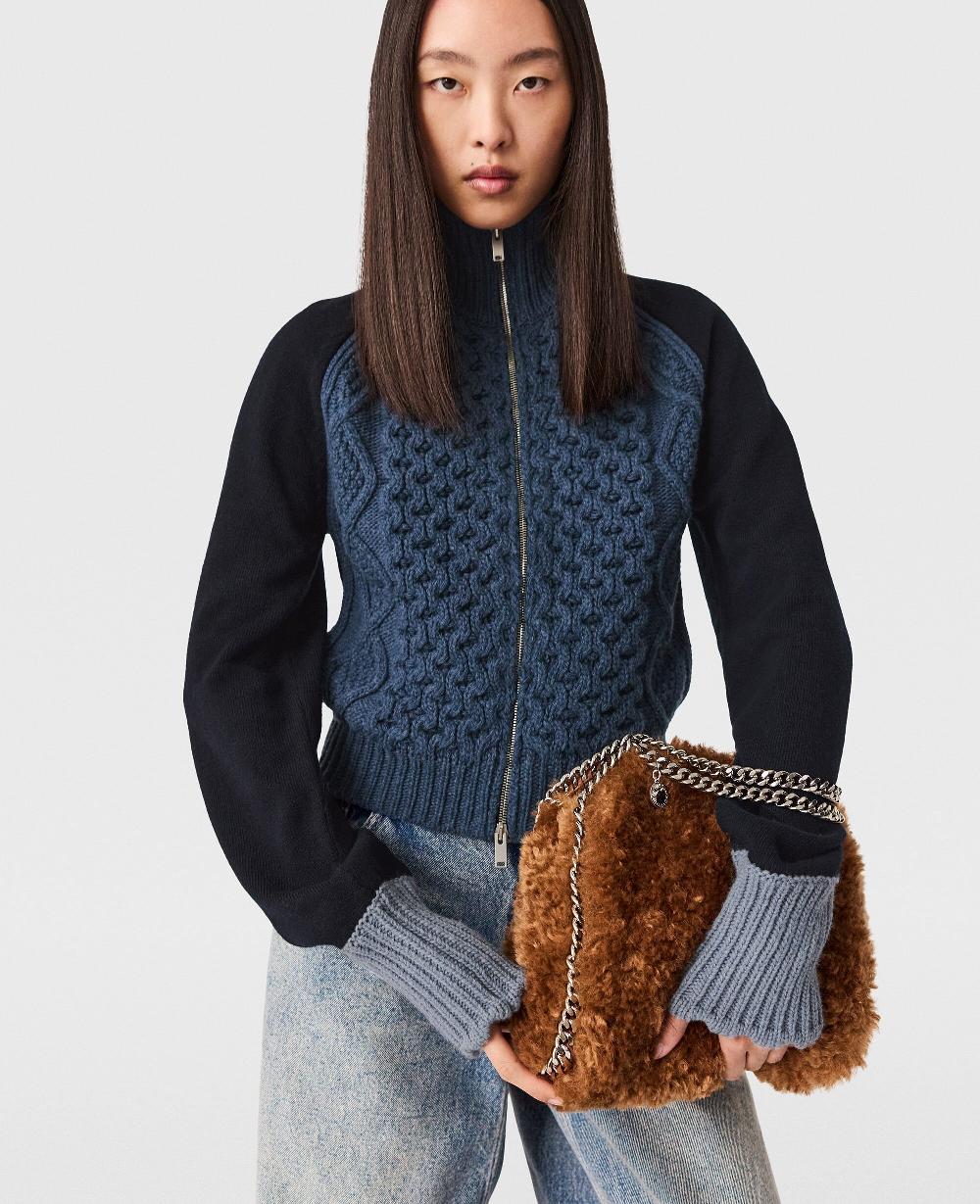 Stella Hybrid Knit Bomber Jacket