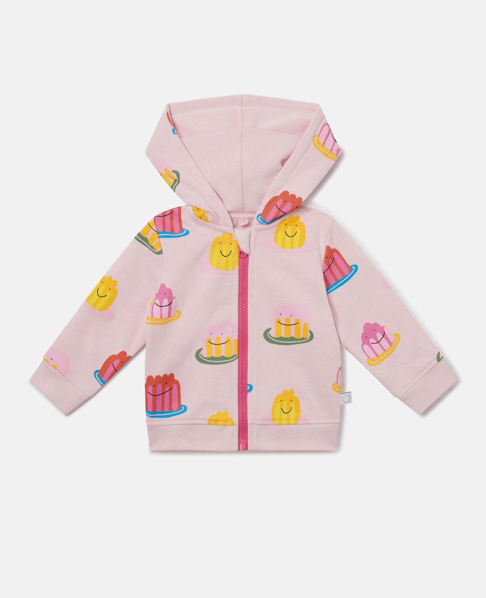 stella Jelly Print Full-Zipper Hoodie