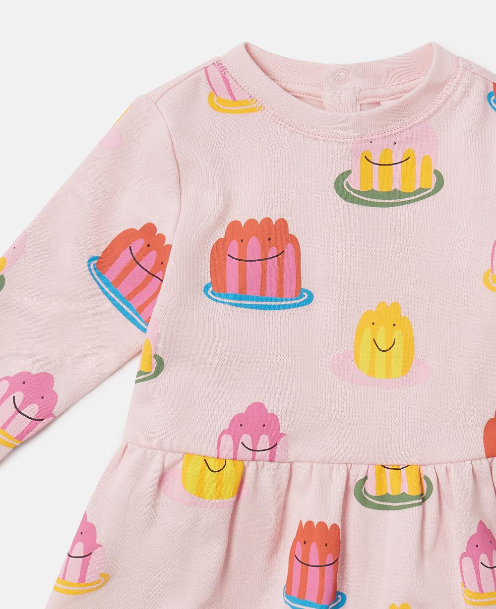 Stella Jelly Print Long-Sleeve Dress