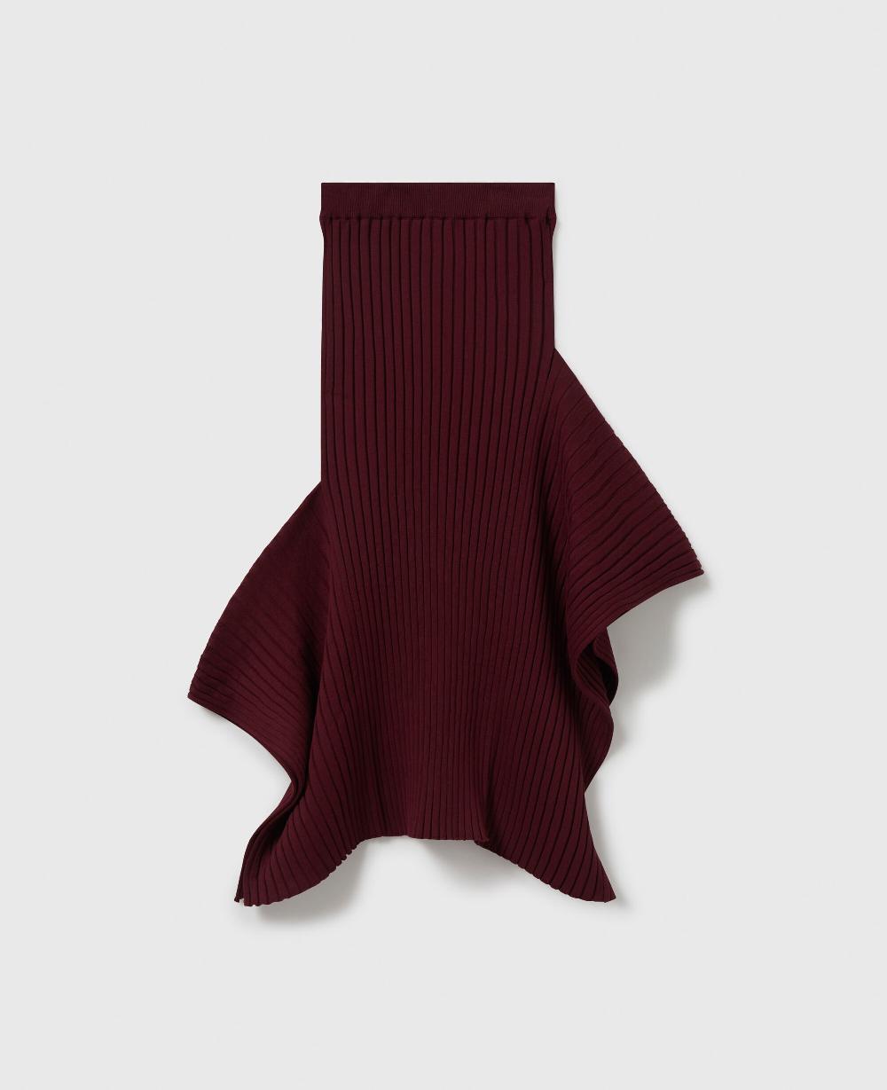 stella Knit Kick-Flare Midi Skirt