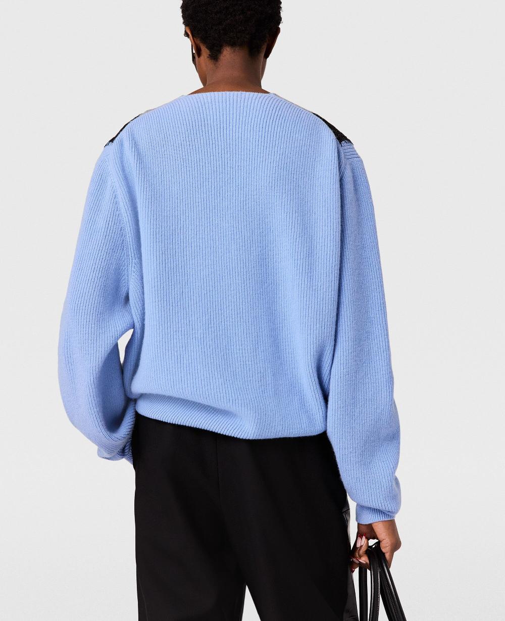 Stella Lace Insert Long Sleeved Sweater