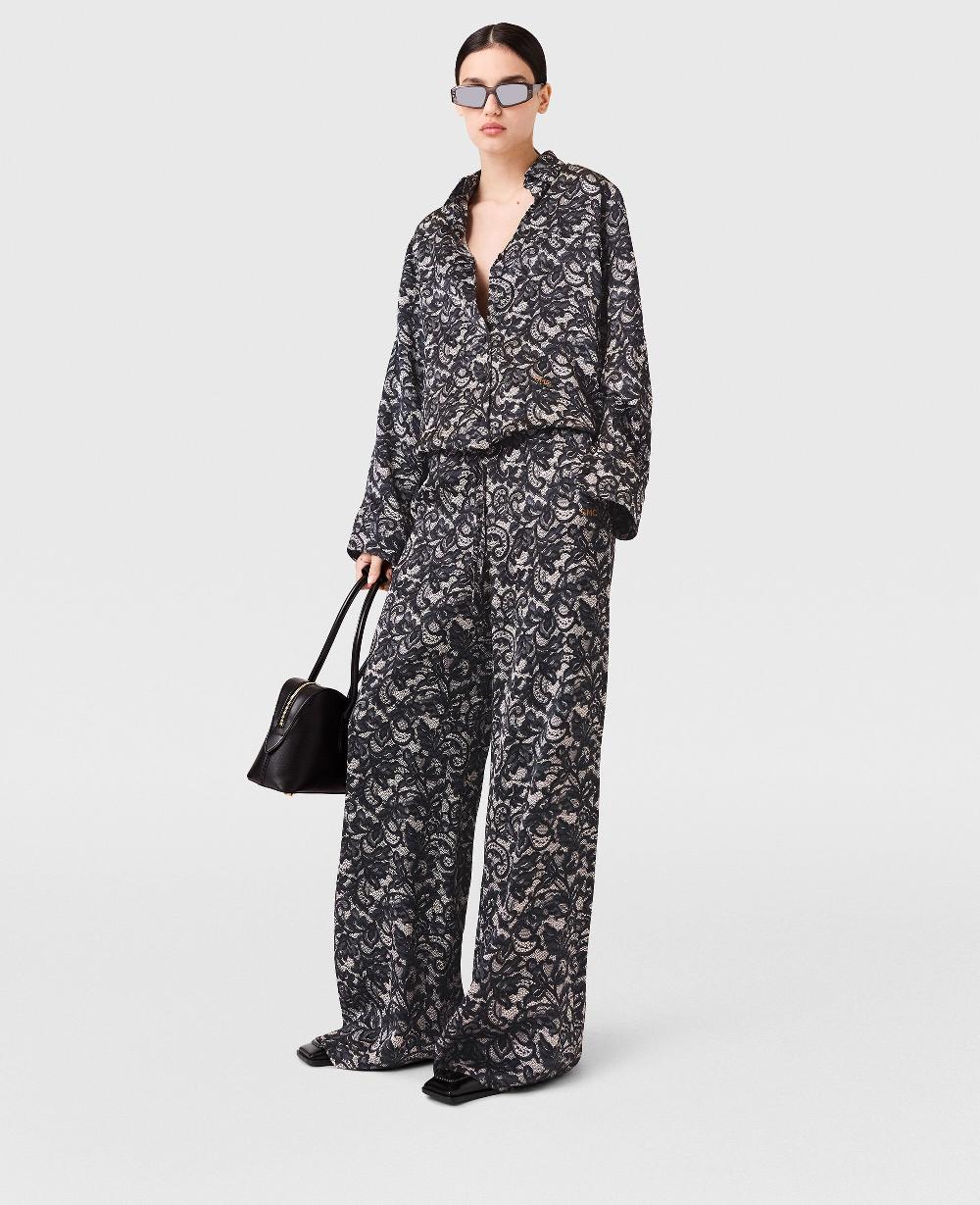 Stella Lace Print Oversized Drawstring Pants