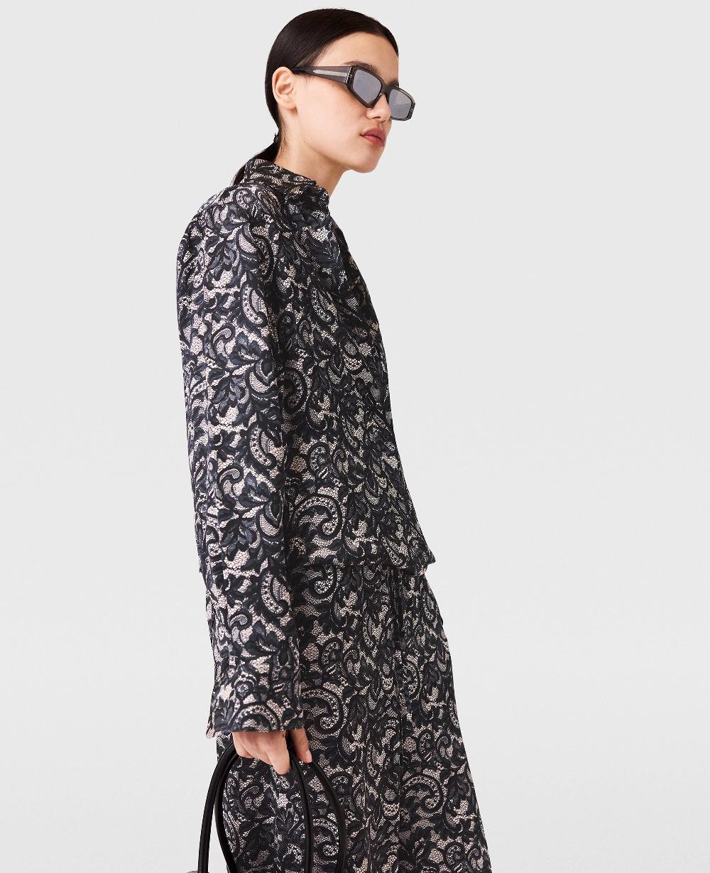 Stella Lace Print Oversized Shirt