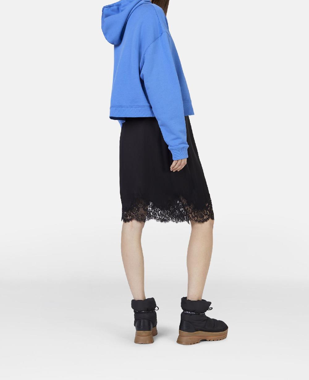 Stella Lace Satin Midi Skirt