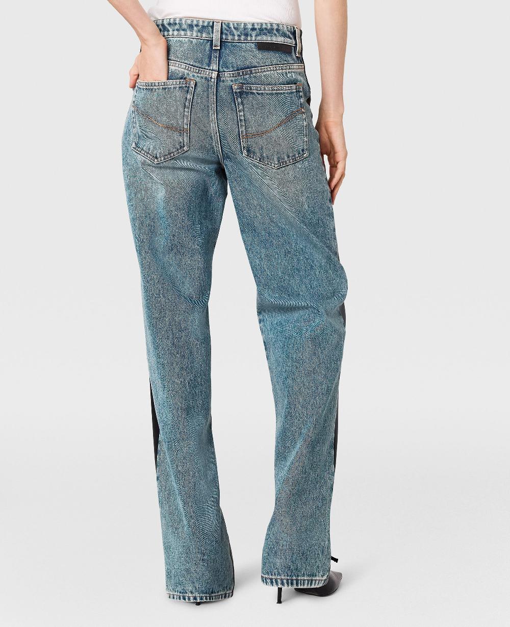 Stella Lace-Up Vegan Chap Jeans