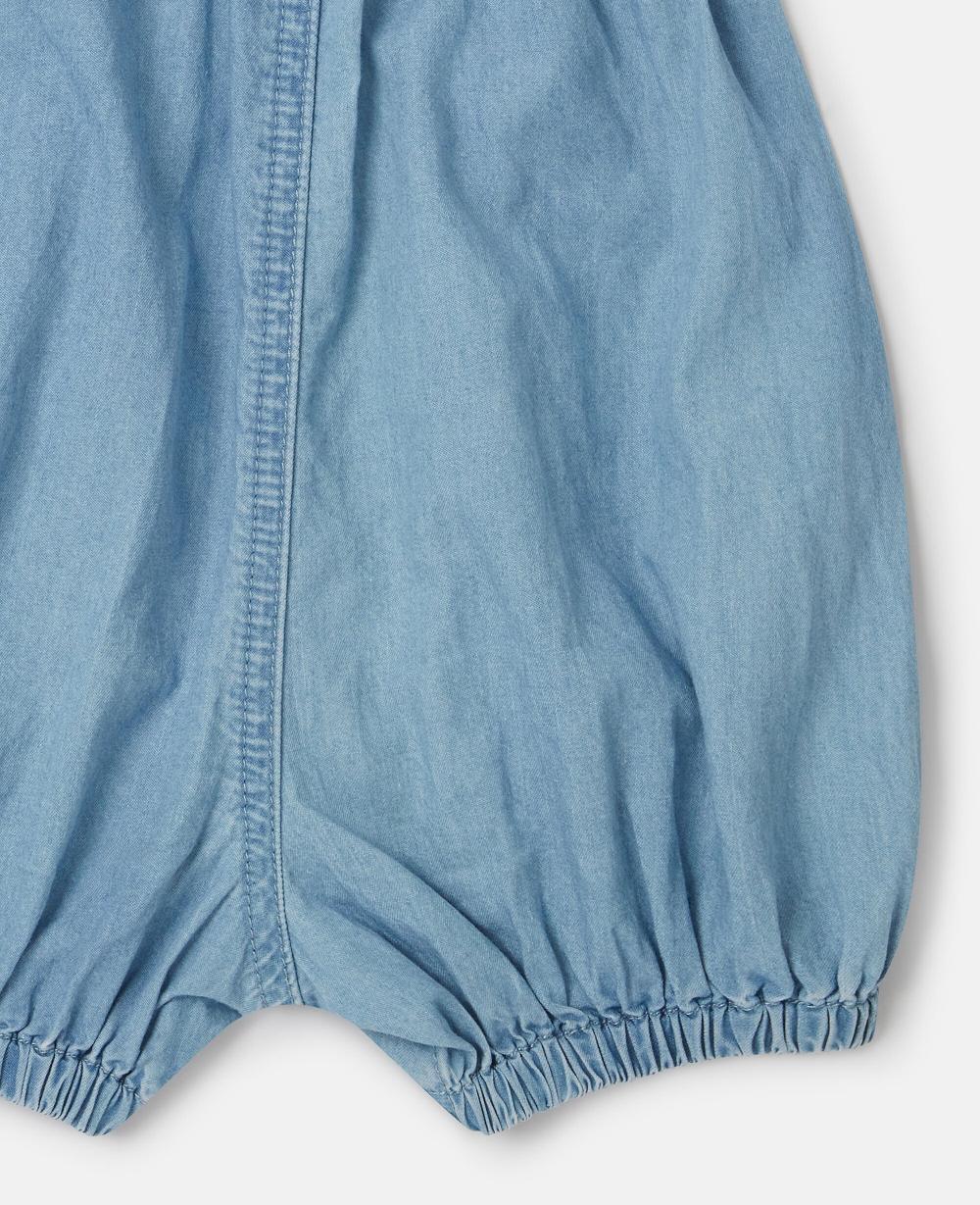 Stella Ladybird-Embroidered Denim Romper