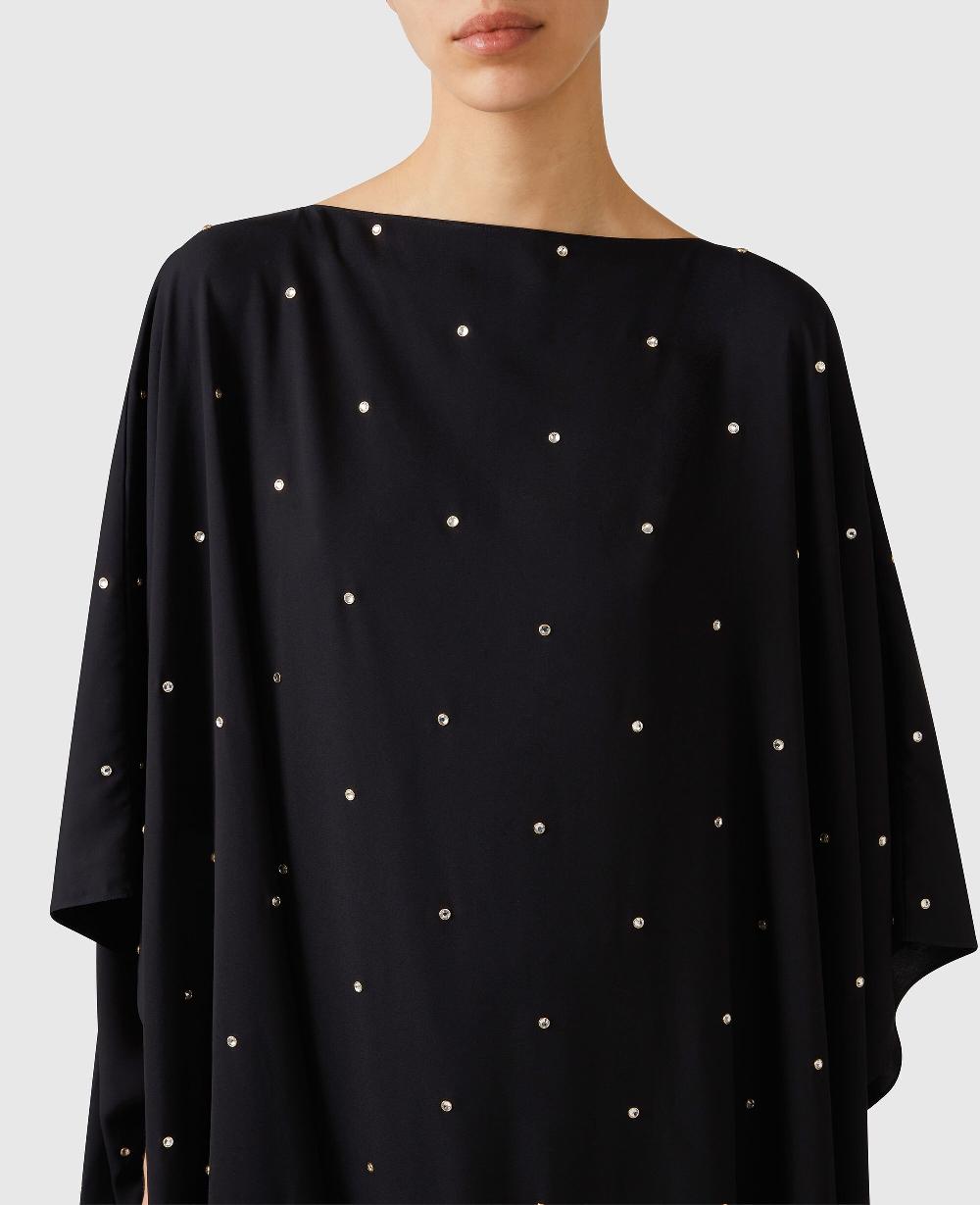 Stella Lead-Free Crystal Caftan Dress