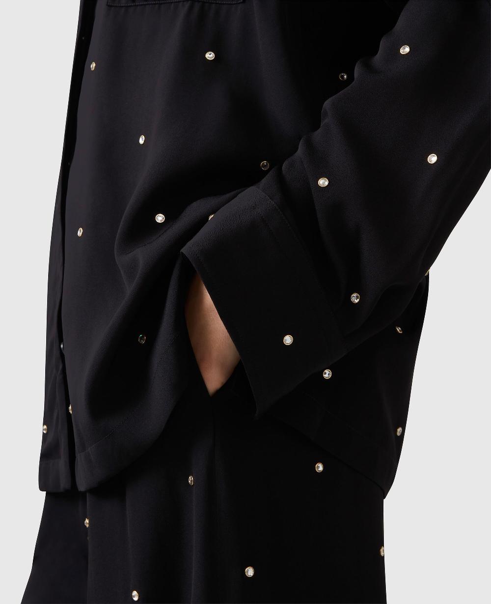 Stella Lead-Free Crystal Oversized Shirt