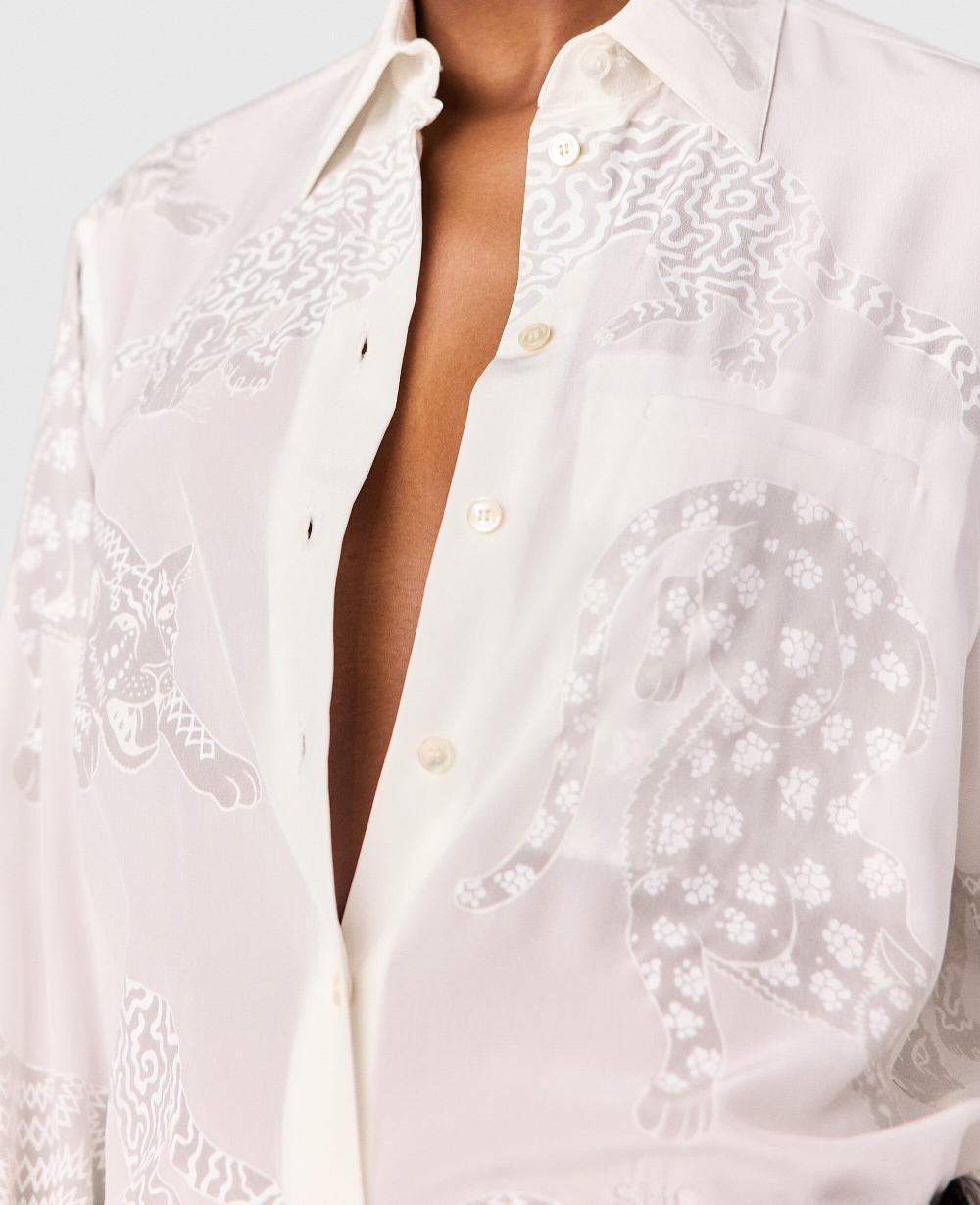 Stella Leopard Pattern Oversized Shirt