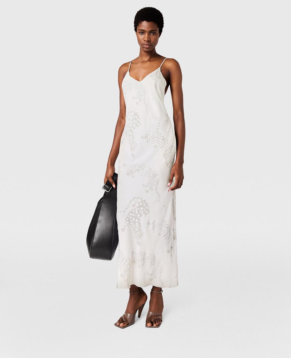 Stella Leopard Pattern Sleeveless Midi Dress